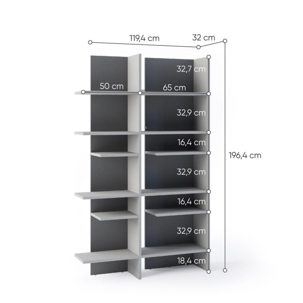 مكتبة Fitt FL-01P مقاس 119 سم