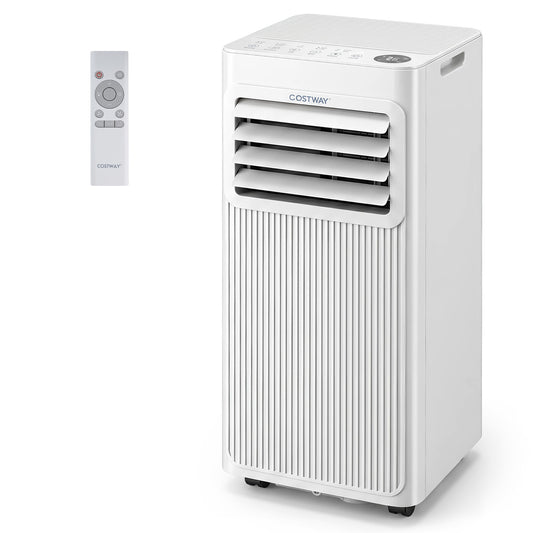 9000 BTU Portable Air Conditioner with Sleep Mode and 24H Timer-White