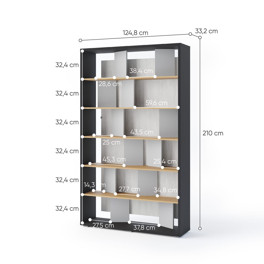 Fitt FP-01 Bookcase 125cm