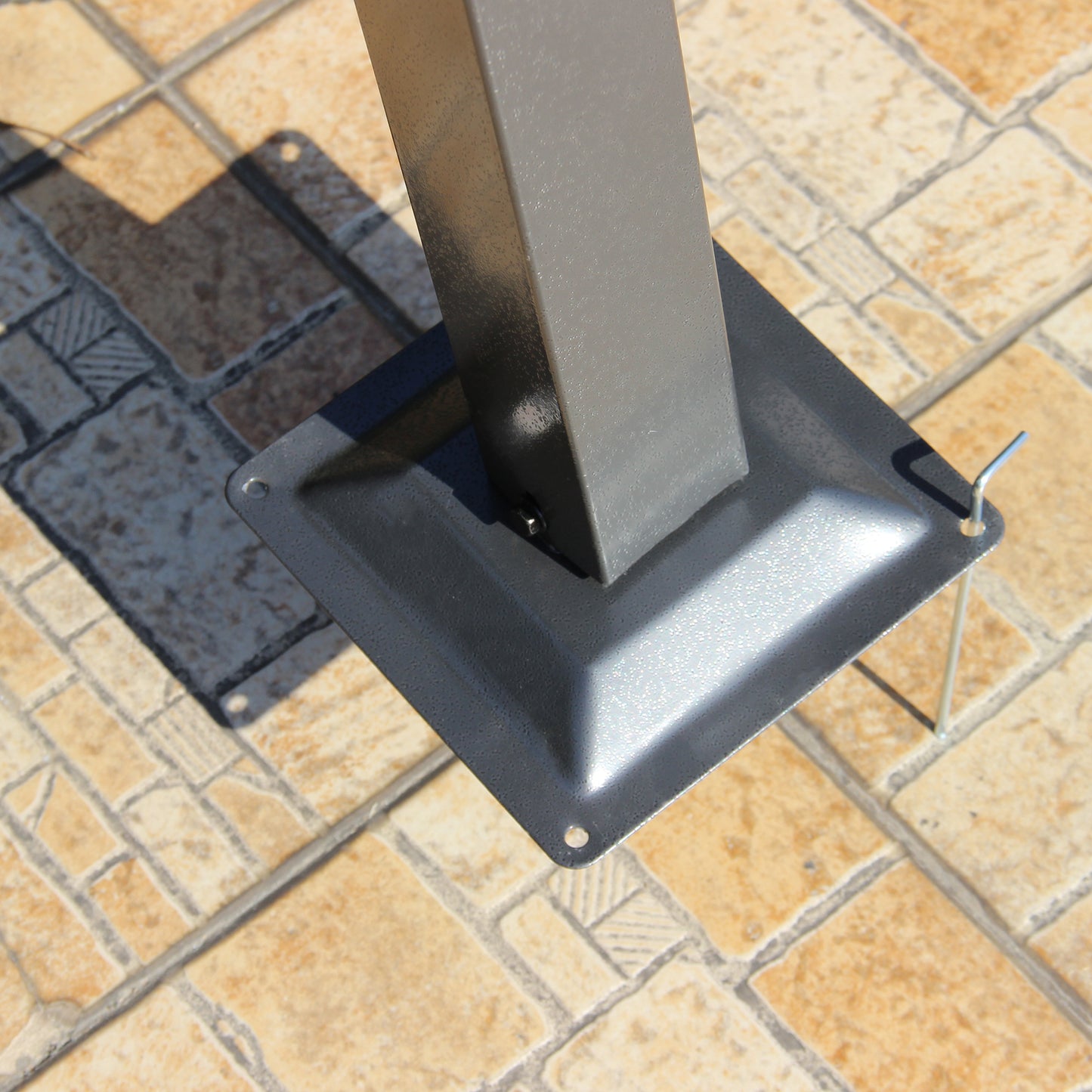 Outsunny 3.5MX 3.5M Metalowa pergola, markiza, altana, rozkładany baldachim, zewnętrzny ogród, osłona przeciwsłoneczna, namiot, impreza, grill, szary