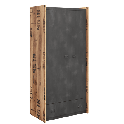 Fargo 02 Hinged Wardrobe 90cm