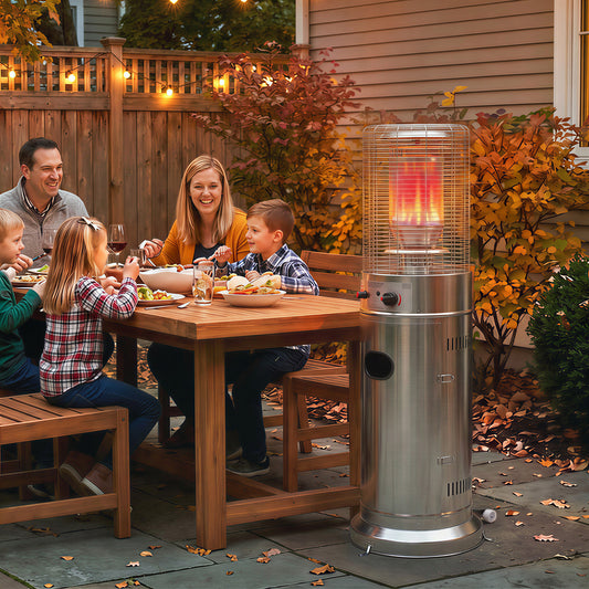 Outsunny Gas Patio Heater in Silver, image 2