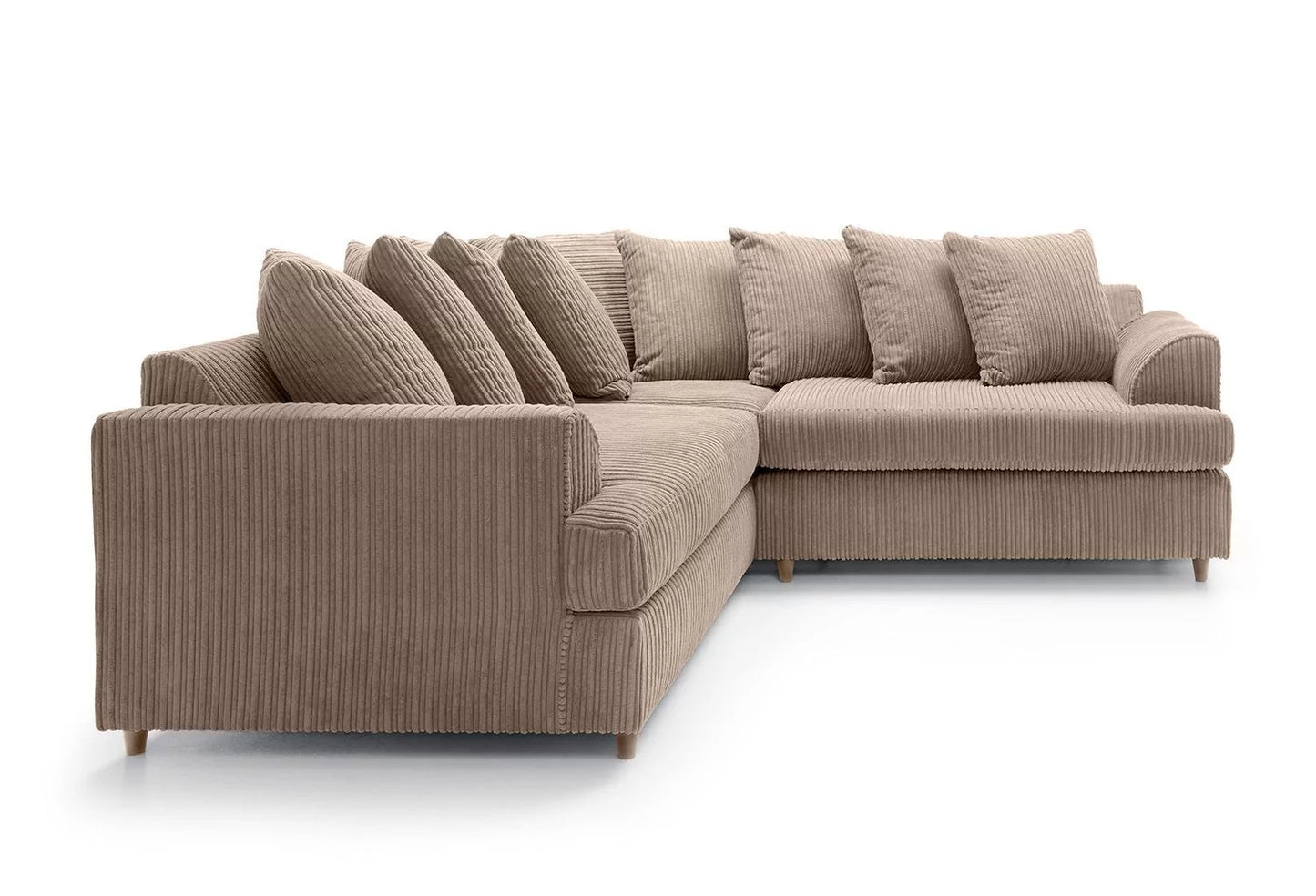 Fergasson Fabric Corner Sofa - Brown