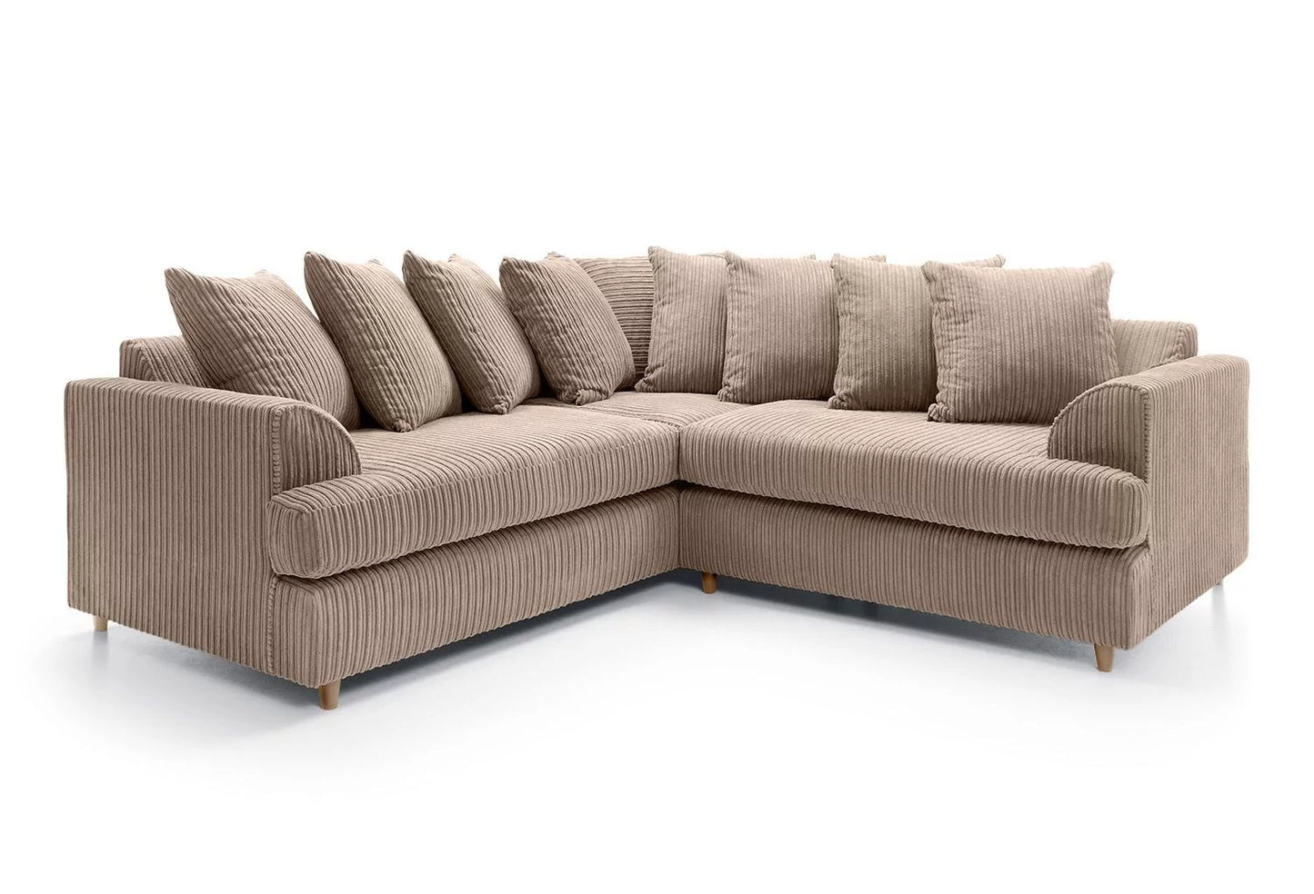 Fergasson Fabric Corner Sofa - Brown