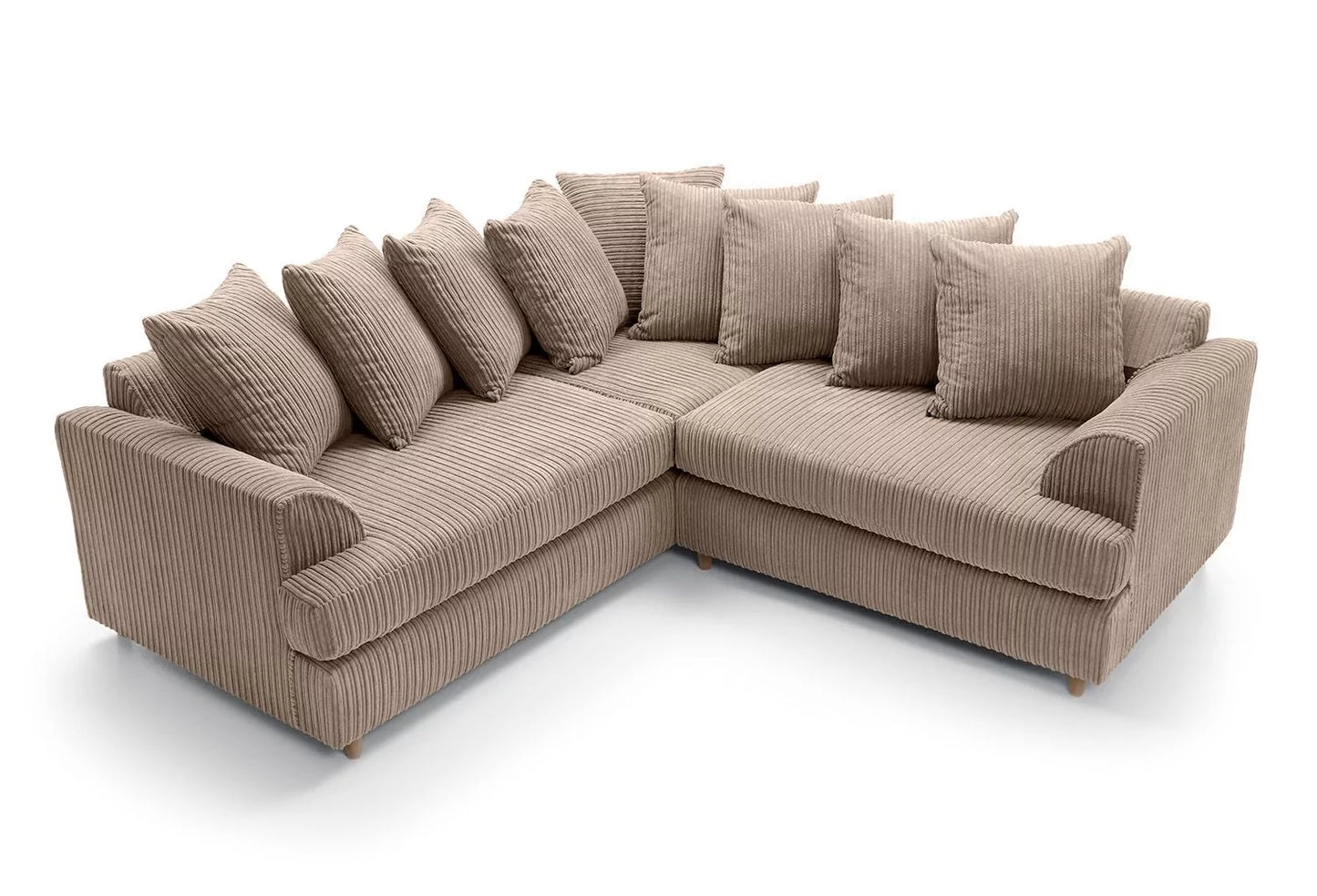 Fergasson Fabric Corner Sofa - Brown