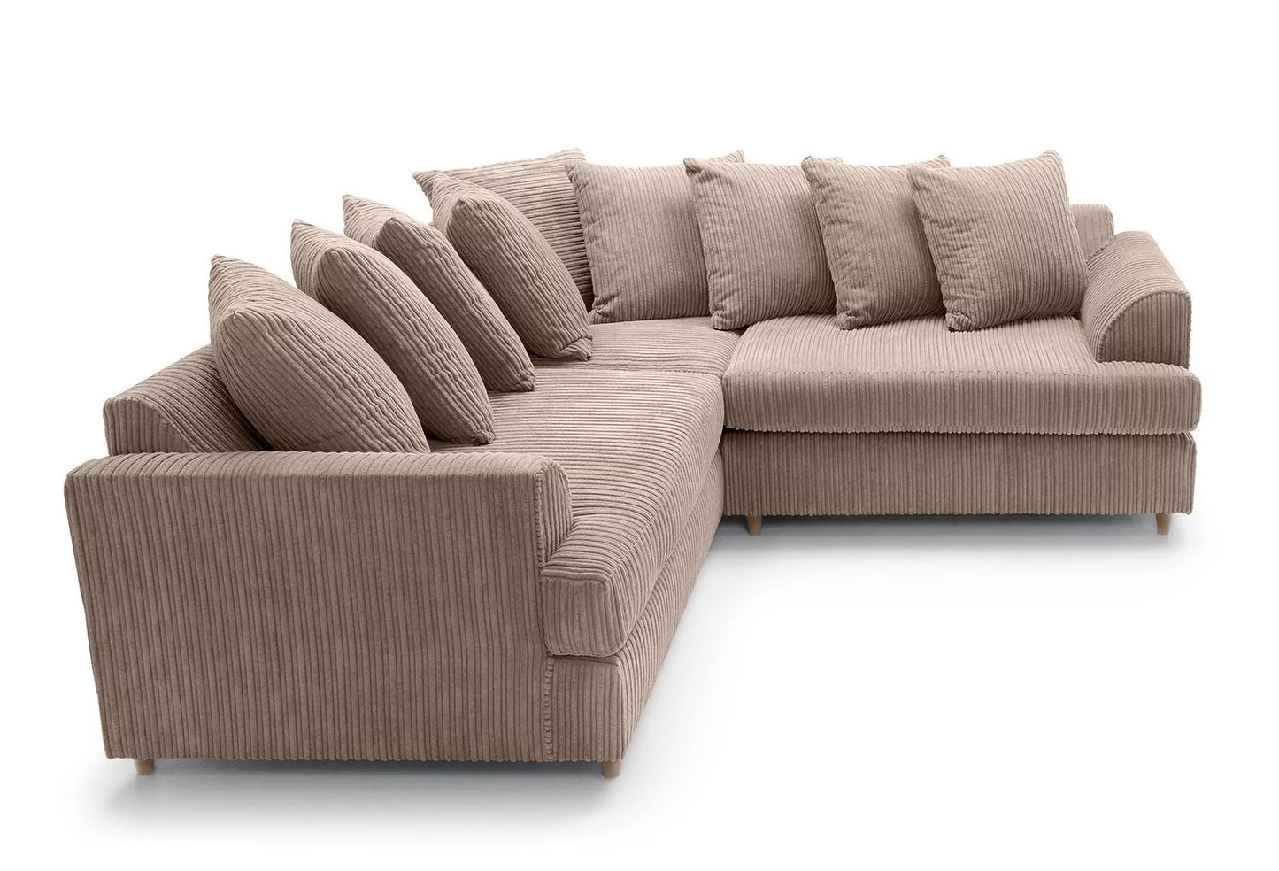 Fergasson Fabric Corner Sofa - Brown