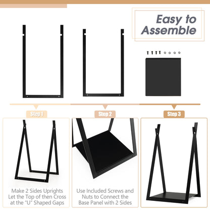 Fireplace Screen and Firewood Log Rack Set for Home