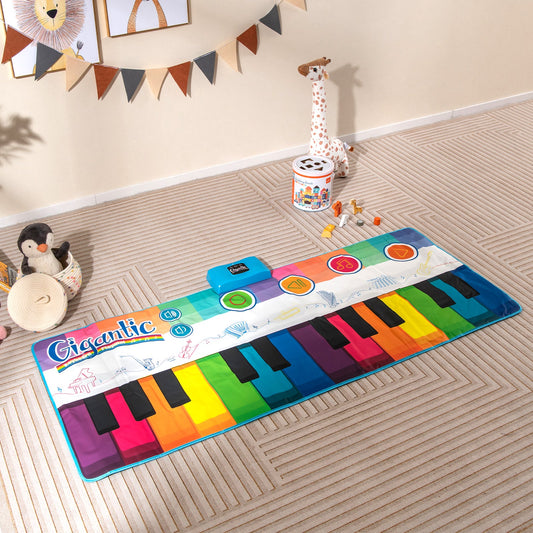 Floor Piano Dance Mat with 8 Instrument Sounds and Built-in Music-M