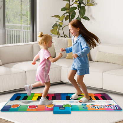 Floor Piano Dance Mat with 8 Instrument Sounds and Built-in Music-M