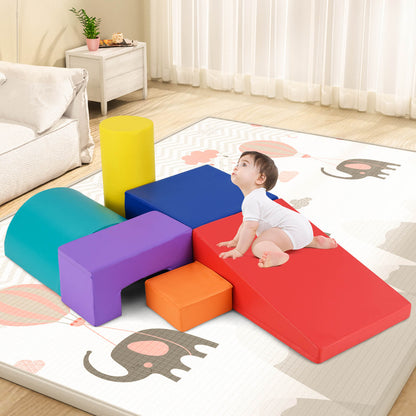 Foam Climbing Blocks with PU Cover for Toddlers 1-3-Colorful