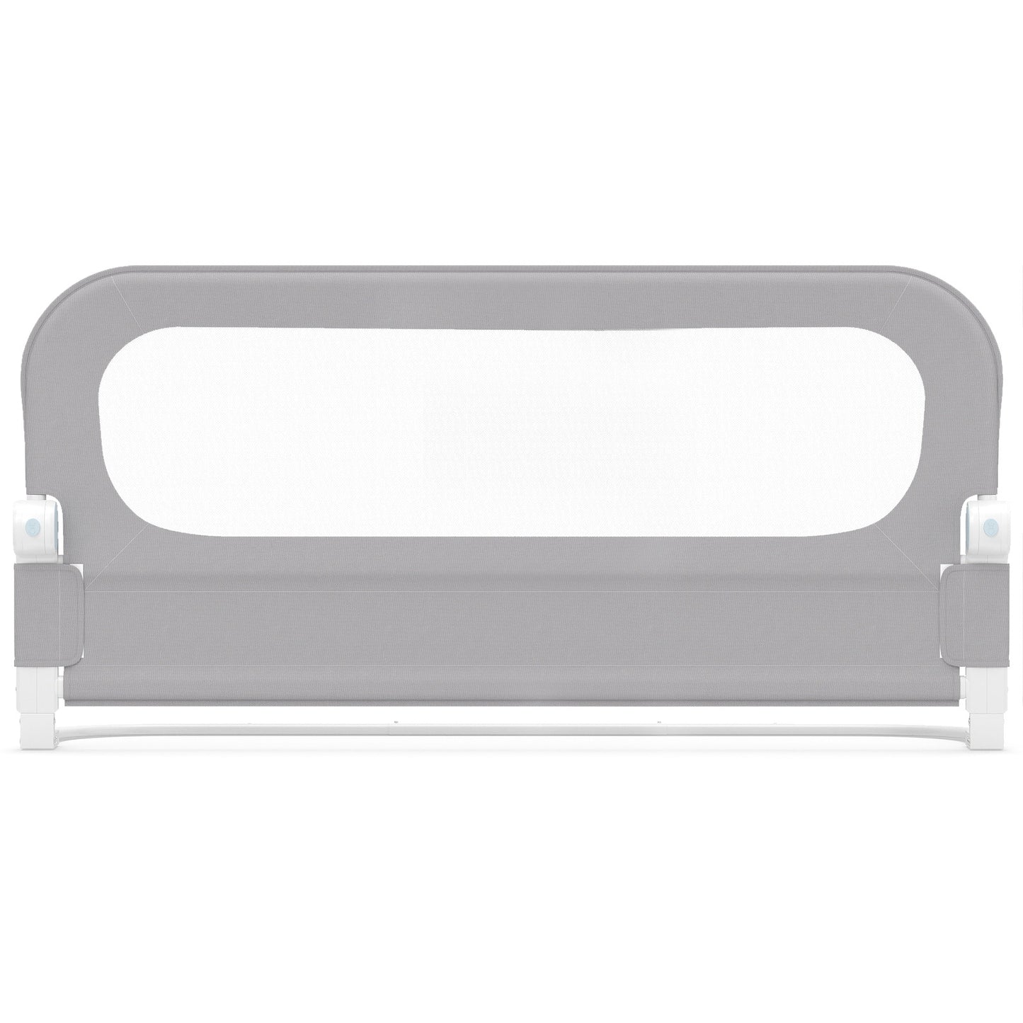 Foldable Bed Rail for Toddlers 120 Long with Removable Cover-Grey