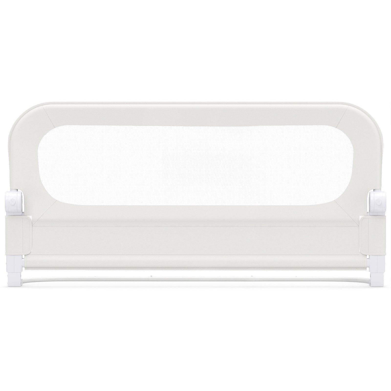 Foldable Bed Rail for Toddlers 120 Long with Removable Cover-White