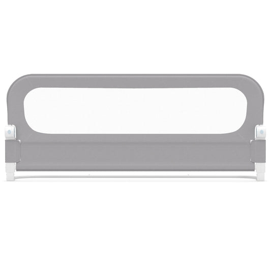 Foldable Bed Rail for Toddlers 148 Long with Removable Cover-Grey