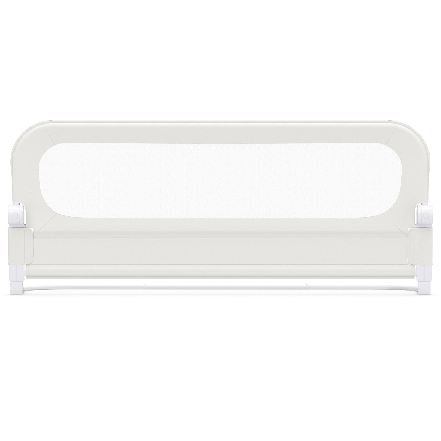 Foldable Bed Rail for Toddlers 148 Long with Removable Cover-White