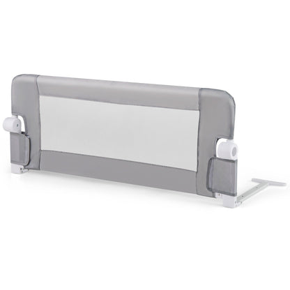 Foldable Toddler Bed Rail with Removable Oxford Cover-Grey