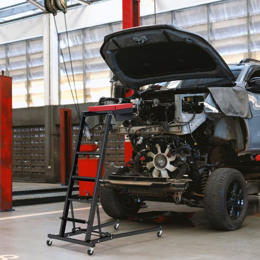 Foldable Topside Automotive Engine Creeper
