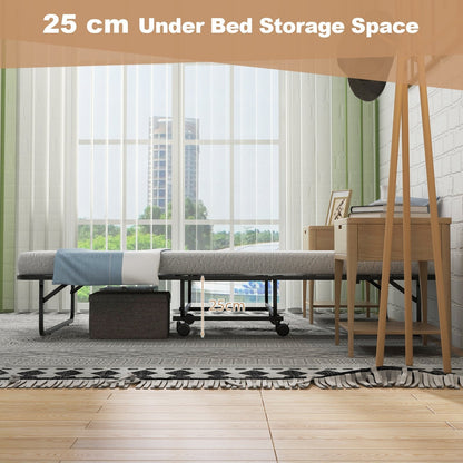 Folding Bed with 10 cm Mattress for Adults and Kids