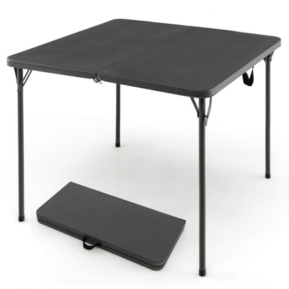 Folding Camping Table with Handle for Indoor Outdoor Use-Grey