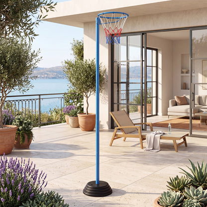 Freestanding Basketball Goal System with 105-255 cm Height Adjustable Pole