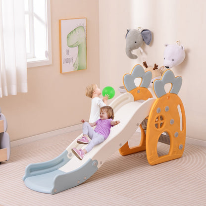 Freestanding Kids Slide Indoor Foldable Kids Slide with Climber