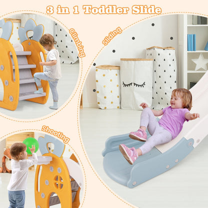 Freestanding Kids Slide Indoor Foldable Kids Slide with Climber
