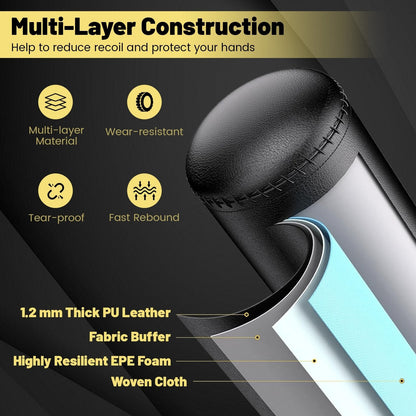 Freestanding Punching Bag with Stand and Suction Cup Base