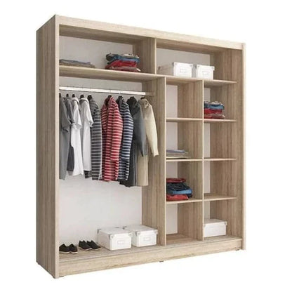 Splendor VII Sliding Door Wardrobe 200cm - Oak Sonoma