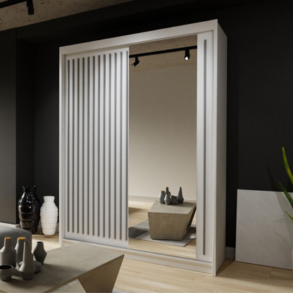 Zeus Sliding Door Wardrobe - Grey