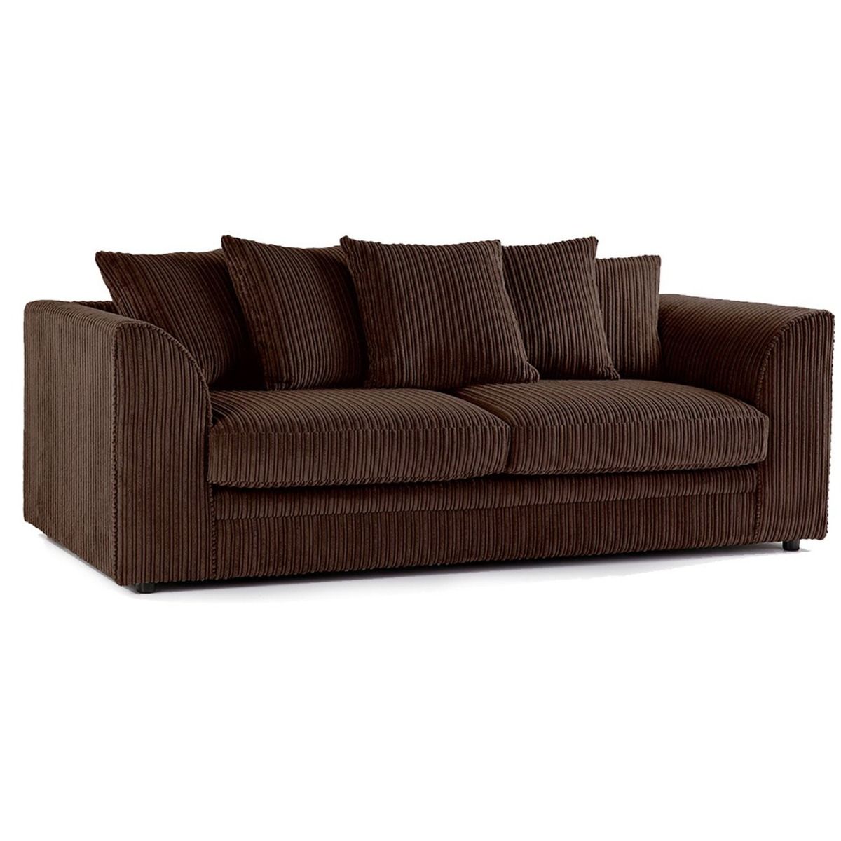 Oxford Scatter Back Full Jumbo Cord 2 Seater Sofa – Chocolate and Other Colours