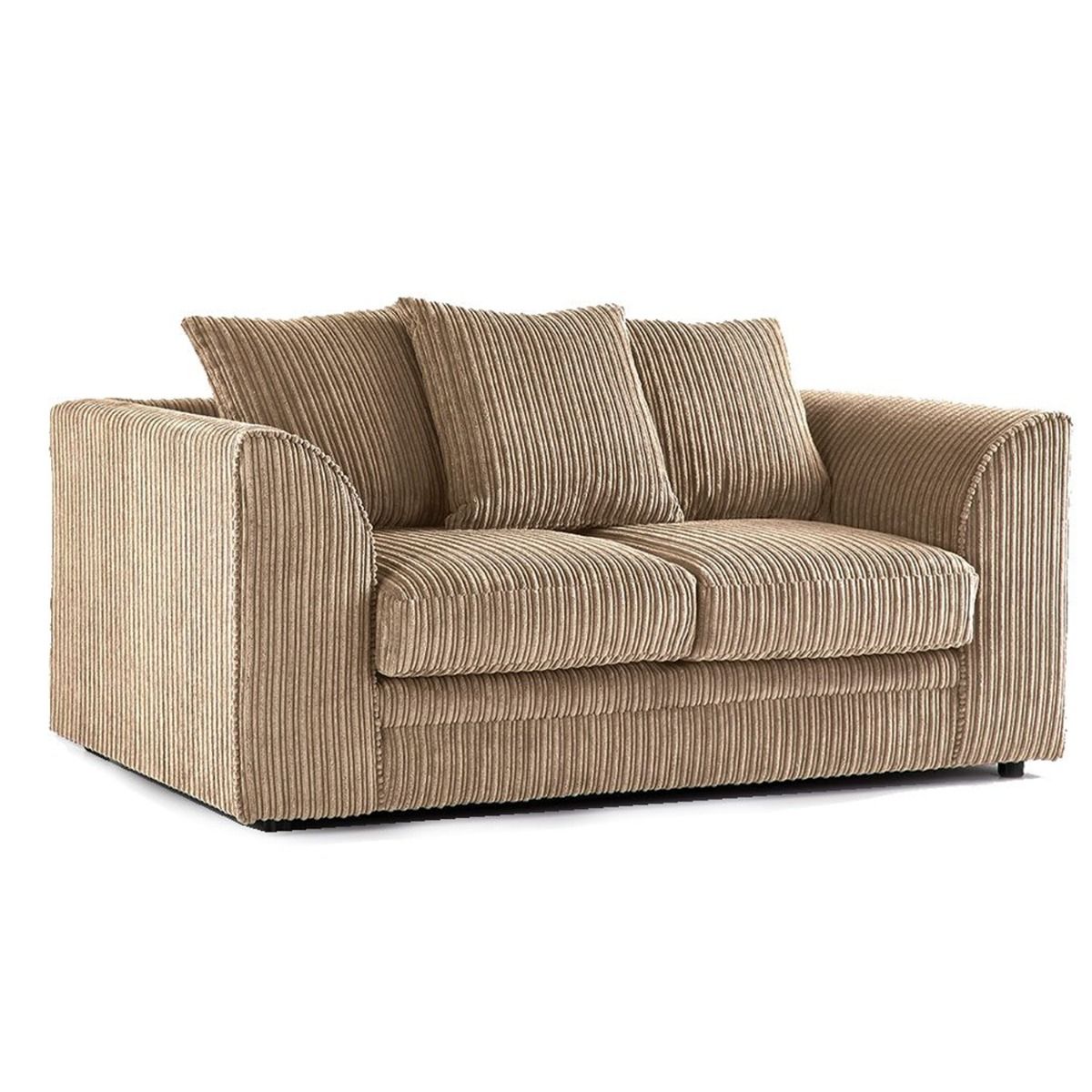 Oxford Scatter Back Full Jumbo Cord 2 Seater Sofa – Cream and Other Colours