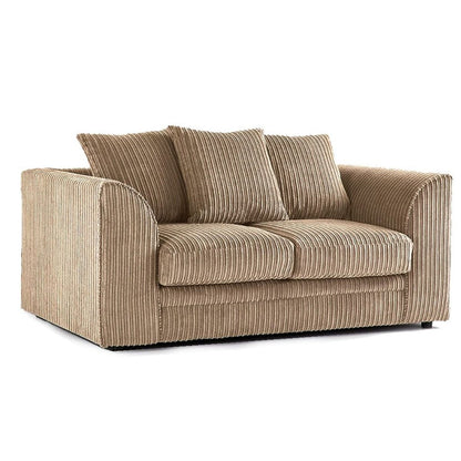 Oxford Scatter Back Full Jumbo Cord 2 Seater Sofa – Silver and Other Colours