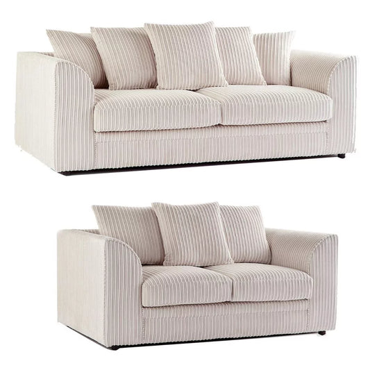 Oxford Scatter Back Full Jumbo Cord Seater Sofa image