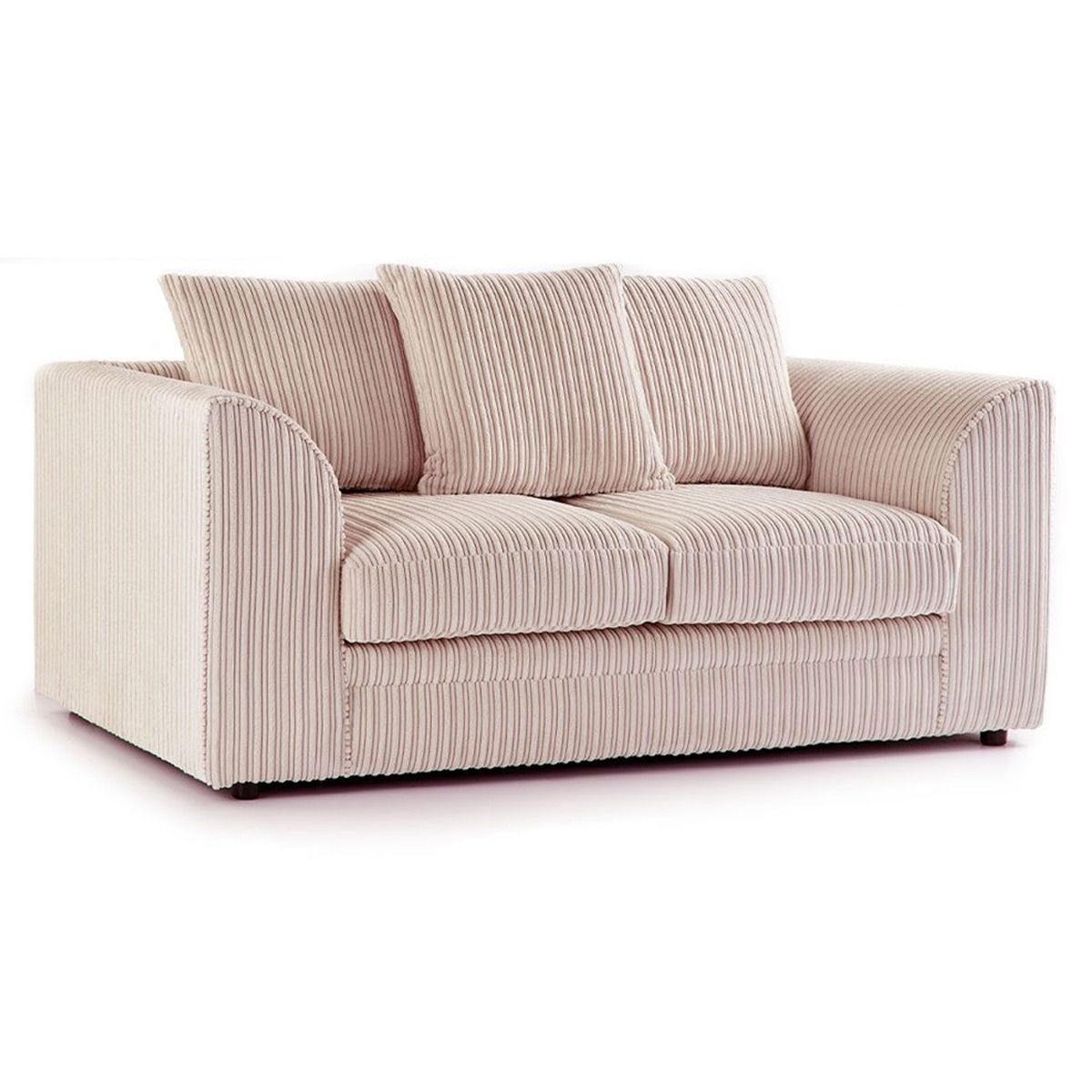 Oxford Scatter Back Full Jumbo Cord 2 Seater Sofa – Cream and Other Colours