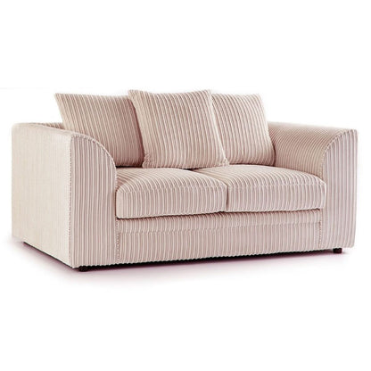 Oxford Scatter Back Full Jumbo Cord 2 Seater Sofa – Silver and Other Colours