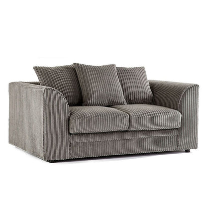 Oxford Scatter Back Full Jumbo Cord 3 Seater Sofa – Silver and Other Colours