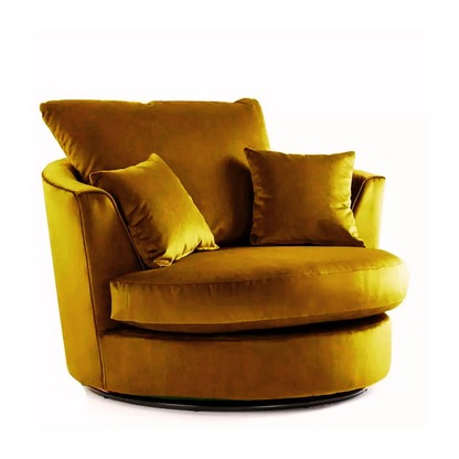 Blake Mustard Plush Velvet Corner Sofa - Left and Right Arm