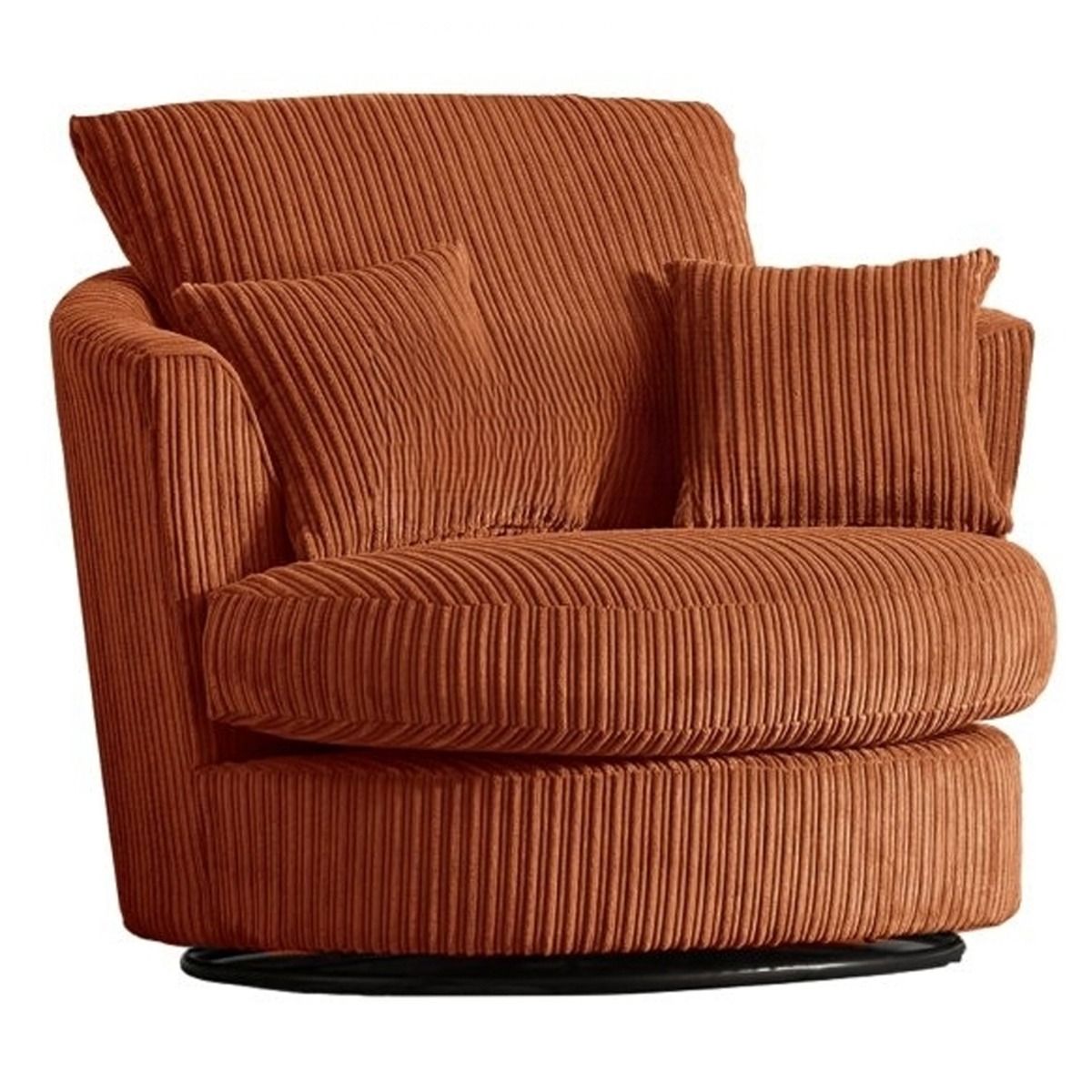 Colourful Oxford Jumbo Cord Scatter back Design 3 Seater Sofa - Orange and Other Colours