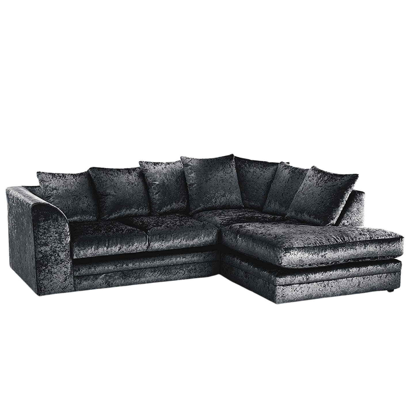 Arabia Crushed Velvet Corner Sofa Set