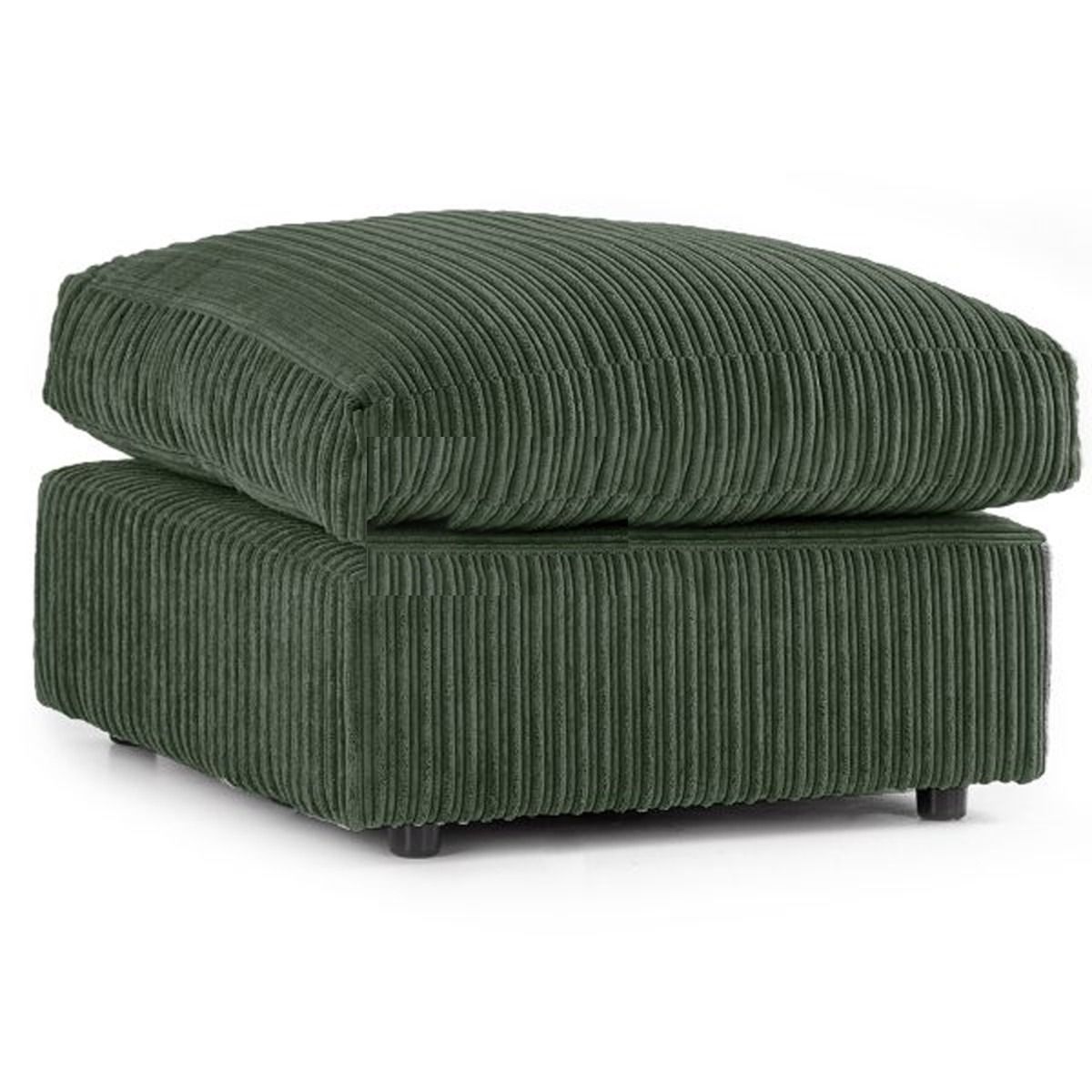 Colourful Oxford Jumbo Cord Scatter back Design 3 Seater Sofa - Green and Other Colours