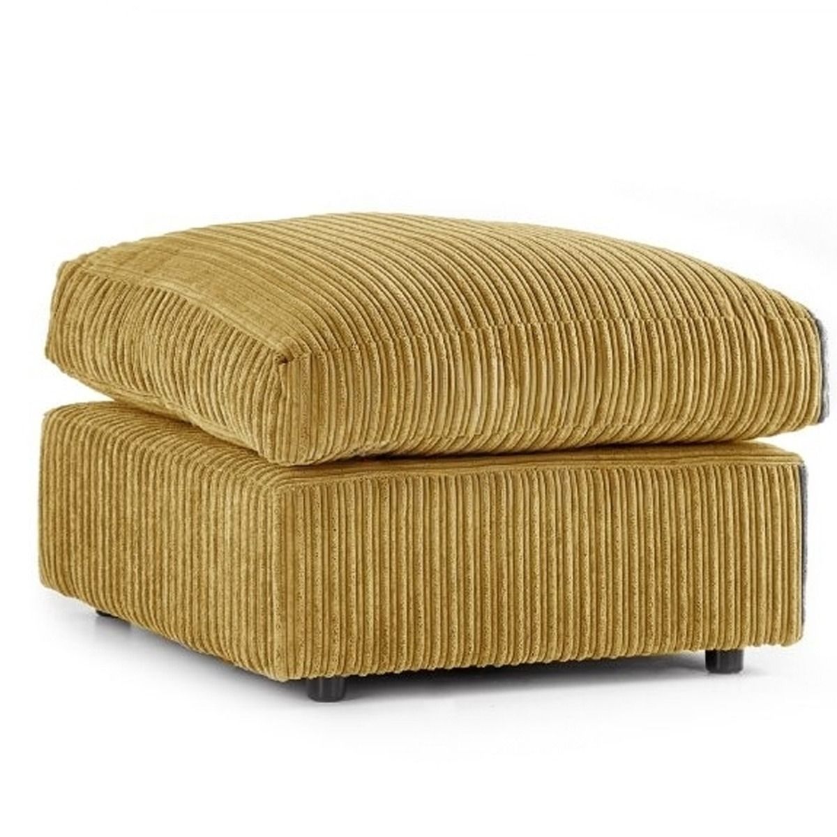 Colourful Oxford Jumbo Cord Scatter back Design 3 Seater Sofa - Mustard and Other Colours