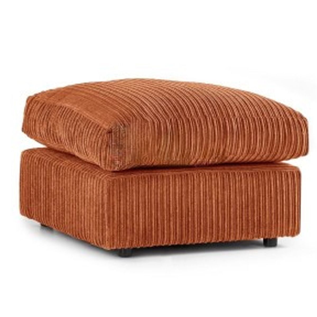 Colourful Oxford Jumbo Cord Scatter back Design 3 Seater Sofa - Orange and Other Colours