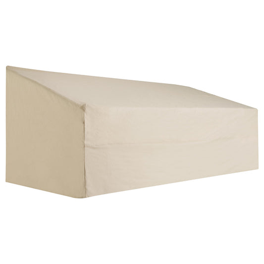 Outsunny 600D Oxford Cloth Garden Furniture Cover Waterproof, 3 Seater Sofa Protector for Patio, Outdoor, Beige, 218 x 111 x 63-101 cm
