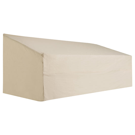 Outsunny 600D Oxford Cloth Garden Furniture Cover Waterproof, 3 Seater Sofa Protector for Patio, Outdoor, Beige, 218 x 111 x 63-101 cm