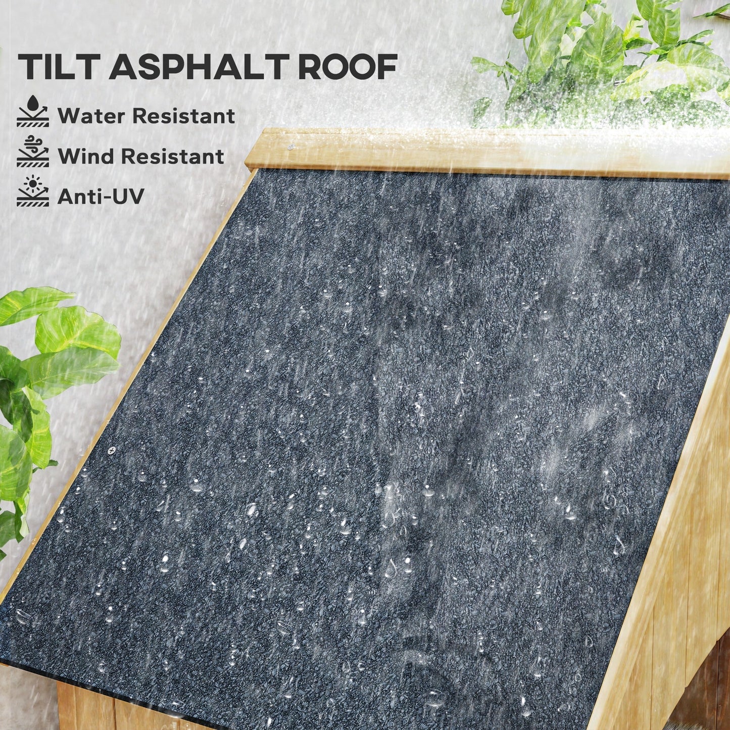 Outsunny Small Shed, Wooden Garden Storage Shed with 3 Shelves, Outdoor Tool Storage Cabinet with Tilt Roof and Lockable Door, 77.5 x 54.2 x 179.5 cm, Natural