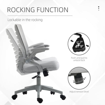 Vinsetto Mesh Office Chair, Swivel Task Computer Chair for Home with Lumbar Support