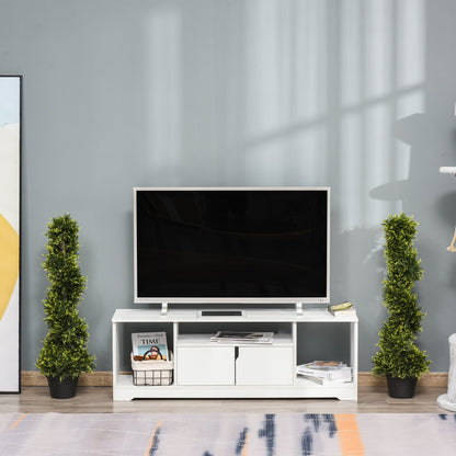 Outsunny 90cm/3FT Artificial Trees, Spiral Topiary Trees w/ Pot Set Of 2, Fake Indoor Greenery Plant Home Office Garden Decor Green