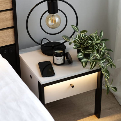 Gris Bedside Table 40cm