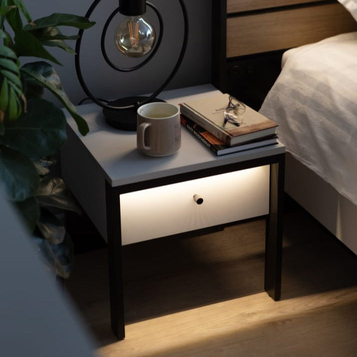 Gris Bedside Table 40cm