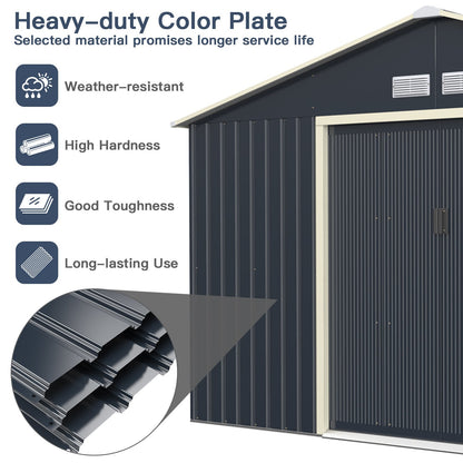 Large Utility Storage House with Sliding Door