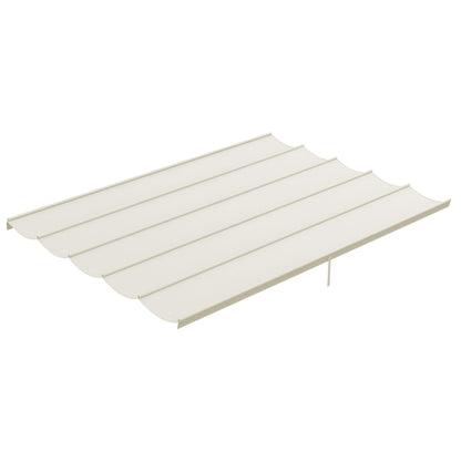 Outsunny Retractable Pergola Cover, 3.5 x 2.6 m Replacement Canopy Fabric for 4 x 3 m Frame, Roof Top Only, Cream White